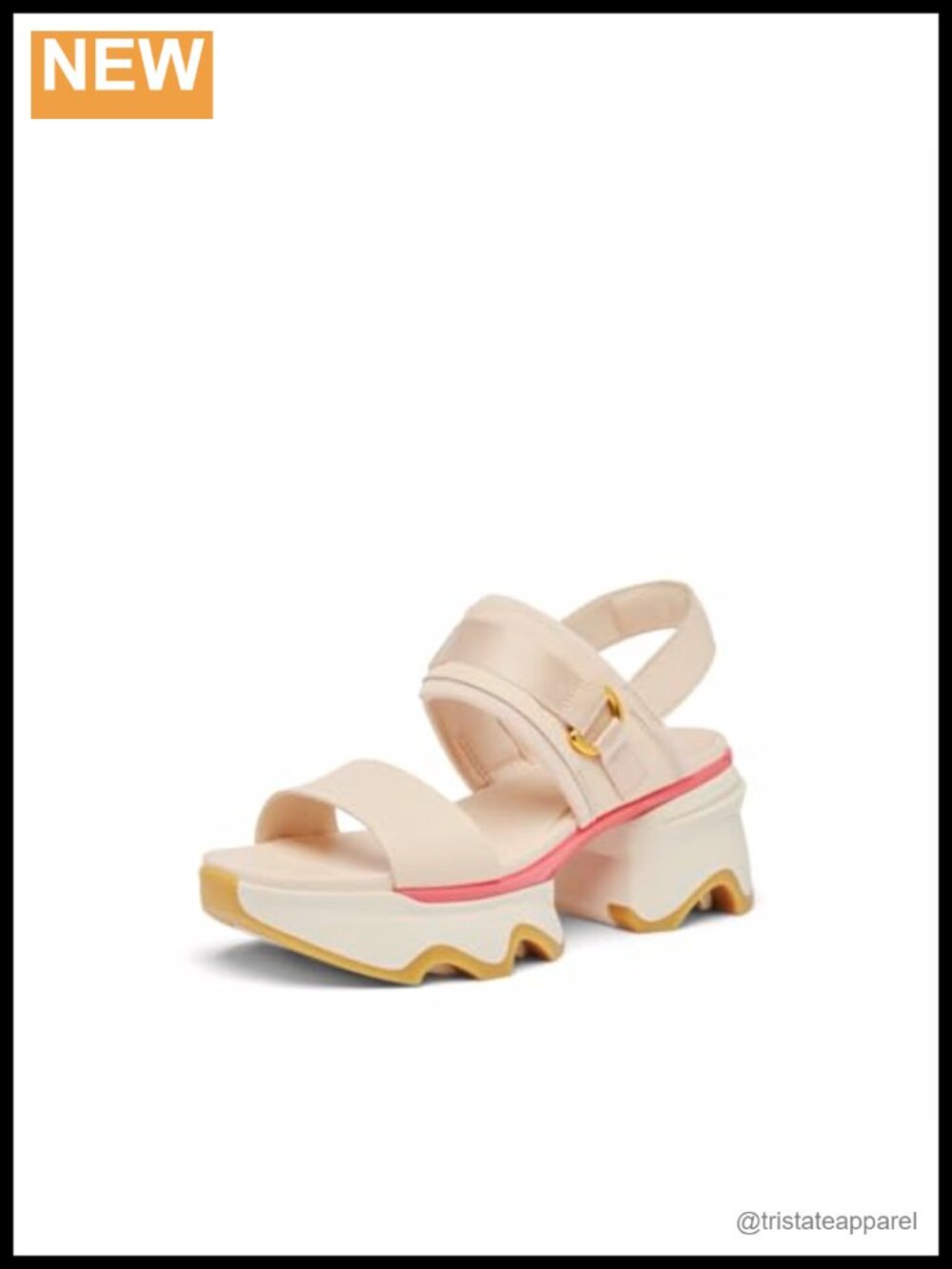 Slingback Heel Sandal Leather EVA Footbed Platform Ankle Strap